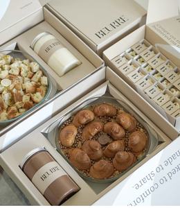 Kotak kemasan kue biskuit SMT makanan ringan pembagi kertas hadiah sekali pakai kustom mewah - Product Image 3