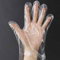 Guantes Desechables de Polietileno (PE) Resistentes al Agua para Cocina, Supermercado y Mostrador