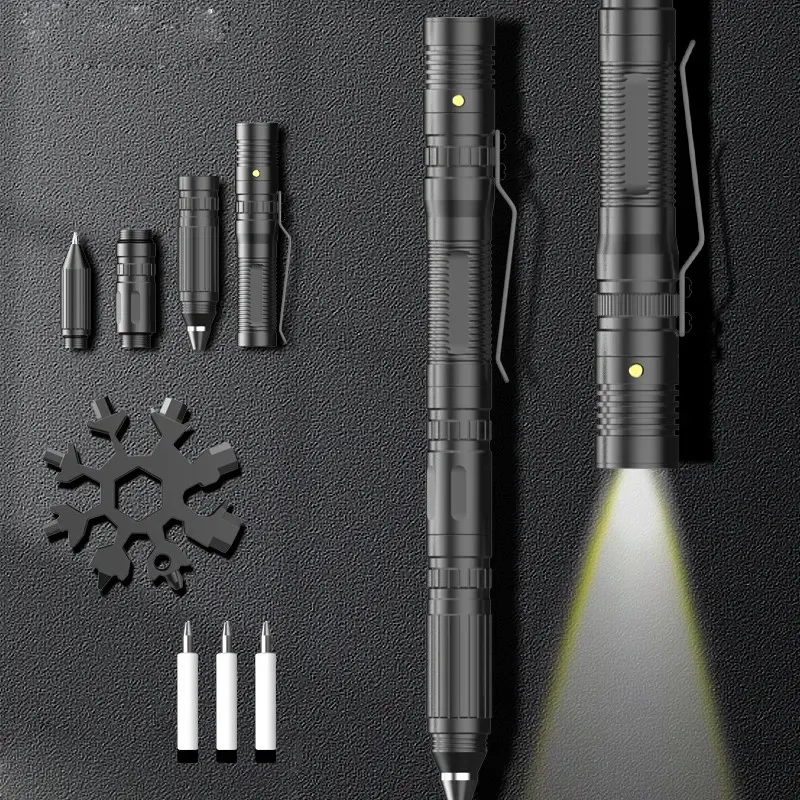 Multifunctional Survival Tool Self Defense Pen Multitool Tactical Pen Set