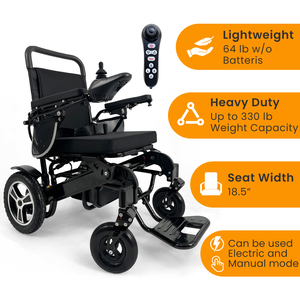 KSM-606AF Smart <b>Auto</b> Folding Electric Wheelchair Lightweight Aluminum High Power Wheelchair with 500W/600W/700W Lithium <b>Battery</b> - Product Image 3
