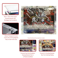 Support de Présentation Portable Écologique pour Cartes ABS avec Couvercle Magnétique Coulissant Rotatif Léger Nouveau Modèle Personnalisé Yu-Gi-Oh Booster