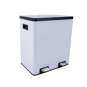 <span class=keywords><strong>Poubelle</strong></span> de recyclage 40L <span class=keywords><strong>60L</strong></span> Grande <span class=keywords><strong>poubelle</strong></span> de recyclage en acier inoxydable à <span class=keywords><strong>2</strong></span> <span class=keywords><strong>compartiments</strong></span> pour les déchets de cuisine - Product Image 2