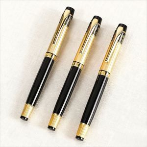 Luxury High Quality Metal Fountain <b>Pen</b> <b>Gold</b> Black Custom Logo 0.7mm Writing Diameter Men's Calligraphy Student Loose Custom - Product Image 1