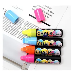 15mm Easy Dry Glass Marker Pen Colored Soft Flexible Water Color Nylon Liquid Chalk Markers Pen