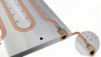 MAIWEI Conception personnalisée de tubes d'échangeur de chaleur en plaque froide en aluminium et tubes en cuivre