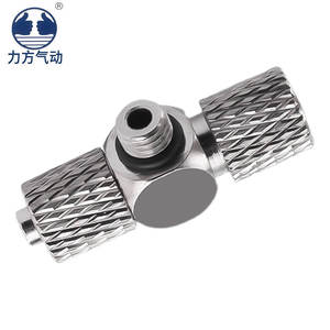 PB6-M3 nickelé cuivre <span class=keywords><strong>PB</strong></span>/PB6-M4/PB6-M5/PB6-M6 micro joint à vis rapide à trois voies - Product Image 4