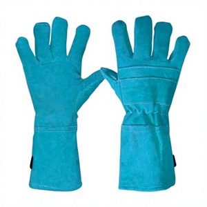 Gants de soudure en cuir de vachette renforcé de haute qualité, résistants à la chaleur, pour la lutte contre les incendies, le barbecue et la protection des mains - Product Image 5