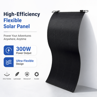 Panneau solaire semi-flexible 300W pour balustrade de balcon, module flexible sans perçage 70 % plus léger pour Balkonkraftwerk Royaume-Uni Europe