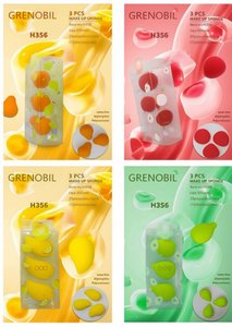 Grenobil Makeup Sponge Set 3 Pcs H356 Washable Beauty Tool - Product Image 1