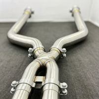 Spiegelpoliertes Edelstahl-Auspuffsystem Komplette Montageteile Ferngesteuertes Ventil Speziell für BMW G12 750i 4.4T Tuning