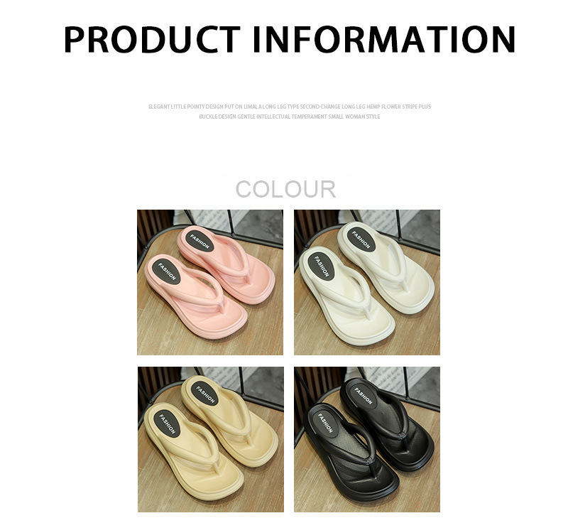 OEM EVA Flip-flops Women Summer Beach Filpflops Clip Feet Thick Sole Slippers Ladies