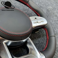 Pour la mise à niveau du volant en cuir noir des voitures de sport Mercedes-Benz W213 W222 W223 W167 X253 C238 C118 W463 V167 X247