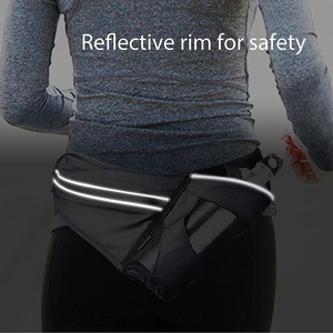 Cycling Lightweight Waterproof Fanny Pack Pack Zipper Closure Running Belt With Water Bottles Holder Pocket Women Waist <b>Bag</b> - Product Image 6
