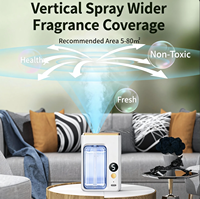 Humidificateur ultrasonique portable avec écran numérique, mural, alimenté par batterie, diffuseur d'huiles essentielles pures pour usage domestique