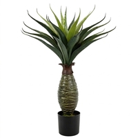 Décoration de chambre en gros : Agave artificielle en pot, plantes artificielles, centres de table de Noël et de mariage, décorations de table