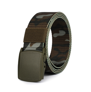 Ceinture en nylon DFCB02 de 125 cm pour étudiants, avec boucles en plastique, style camouflage marin et woodland, pour le camping et le combat, tendance - Product Image 4