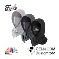 Pasamontañas Unisex de Seda Helada de Color Liso, Transpirable, con Protección Solar Facial Completa y Cordón Ajustable para Exteriores, Venta al por Mayor