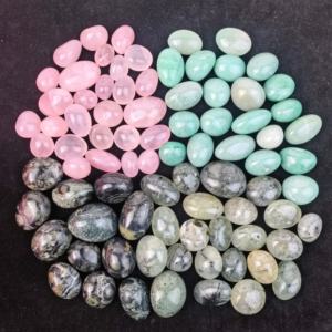 Pierres naturelles personnalisables, <span class=keywords><strong>labradorite</strong></span> polie, obsidienne, fluorite, quartz, matériaux mixtes, cristaux roulés pour la guérison - Product Image 1