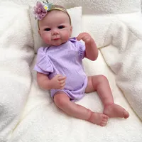 Poupée de mode de 19 pouces avec corps entièrement en vinyle souple, fille Julieata, toucher réaliste, bébé câlin, peinture multicouche, peau 3D
