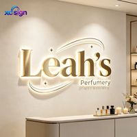 Transformateur LED 3D personnalisé rétroéclairé en acier inoxydable IP65 étanche avec télécommande compatible HomeKit pour mariage et bar