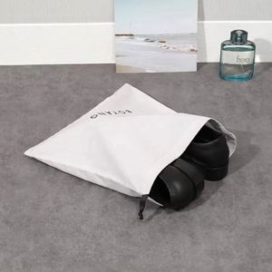 Custom Logo Cotton <b>Drawstring</b> Women's <b>Canvas</b> <b>Bags</b> Reusable Cotton <b>Canvas</b> Tote <b>Bag</b> Dust Packaging Shoe <b>Bag</b> - Product Image 4