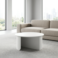 Table basse nordique en laque blanc crème, vente en gros, étiquette privée OEM disponible, conception de logo personnalisée, mobilier de salon