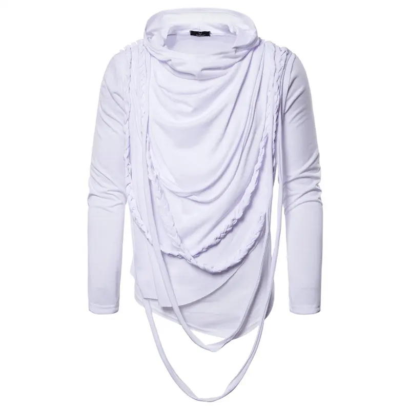 Custom Mens Heap Collar Hooded Half Sleeve t shirts for women Polyester Cotton Plain Hip Hop Unisex T Shirt Men