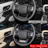 Plaque décorative en forme de V pour volant de voiture ABS pour Toyota Land Cruiser Prado LC250 2024-2026, accessoires de modification intérieure