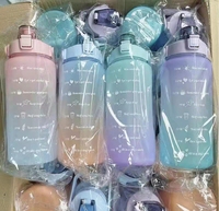 Offre Spéciale – Ensemble de 3 Bouteilles d'Eau Sportives en Plastique de 2000 ml – Nouveau Style