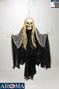 Muertos ahorcados <span class=keywords><strong>de</strong></span> Halloween, esqueletos fantasma colgantes con ojos parpadeantes y voz espeluznante, decoración animatrónica <span class=keywords><strong>de</strong></span> Halloween - Product Image 4