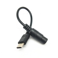 USB 3.1 USB Type C à DC 5.5X2.5 Câble de charge d'alimentation femelle Tresse Blindage PVC Veste Matériau en cuivre pur pour utilisation sur ordinateur