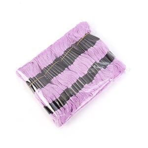 Venta al por mayor Cruz puntada del bordado hilo 100% algodón de color similares 80 piezas de 1 lote de hilo de bordado de hilo dental - Product Image 6