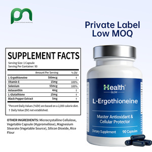 Capsules de L-Ergothionéine, compléments alimentaires, capsules végétaliennes à étiquette privée, formule élite pour un vieillissement sain et une défense cellulaire améliorée - Product Image 2