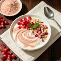 Poudre de jus de grenade instantanée de qualité supérieure, séchée par atomisation, saveur fruitée, pour la production de thé au lait, bonbons et pâtisseries, fabriquée en Chine