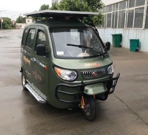 Tricycle Électrique à 3 Roues pour Passagers avec Panneau Solaire Nouvelle Énergie, Véhicule Électrique Adulte - Product Image 2