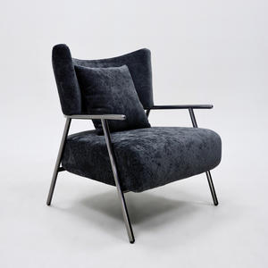 Light Luxury <b>Chair</b> Metal Frame Fabric Armchair Interior Living Room Furniture High End <b>Reading</b> <b>Chair</b> Loft Apartment <b>Chair</b> Seats - Product Image 2