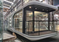 Cápsula Espacial Prefabricada Moderna con Energía Solar, Estructura de Acero, Hotel Turístico, Panel Sándwich para Exteriores, Cabaña Personalizada