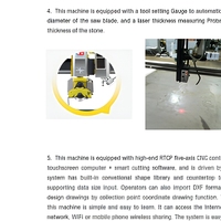 Mesin Pemotong Batu CNC 5-Axis Bridge Saw Waterjet YL3620 Hemat Energi