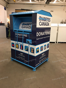 Contenedor de Almacenamiento de Acero Galvanizado para Exteriores, para Donaciones y Reciclaje de <span class=keywords><strong>Ropa</strong></span> Usada, Caja de Donación de <span class=keywords><strong>Ropa</strong></span> para Exteriores - Product Image 2