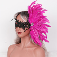 Masque en Plumes Tendance pour Femmes, Plusieurs Couleurs Disponibles, Vente en Gros Usine, Idéal pour Fêtes, Spectacles et Accessoires de Costume