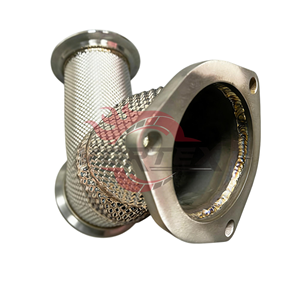 Vortex pour Porsche Cayenne 9Y0 E3 3.0T, bouclier thermique sport en acier inoxydable, downpipe - Product Image 3