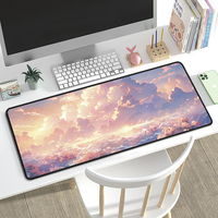 Tapis de souris de jeu confortable personnalisé de haute qualité impression par sublimation de logo de style dessin animé rectangle avec livraison instantanée