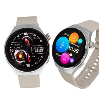 Elegante reloj inteligente impermeable IP67 pantalla táctil completa BT llamada brújula Correo electrónico AI asistente de voz para deportes IP67 impermeable completo
