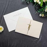 Invitation à couverture rigide en velours de luxe avec acrylique miroir doré et petites cartes pour les événements d'anniversaire et de célébration