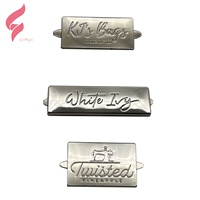 Étiquettes métalliques personnalisées pour sacs à main de luxe LiHui Hardware avec placage sans nickel, motif de lettres, logo métallique personnalisé pour sacs à main