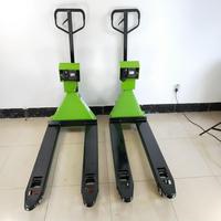 CHENGLI - Carretilla Elevadora Manual Eléctrica de 2 Toneladas con Báscula para Paletas, Horquillas de 80 mm, Ruedas de PU, Uso en Interiores, Nueva, 1 Año de Garantía
