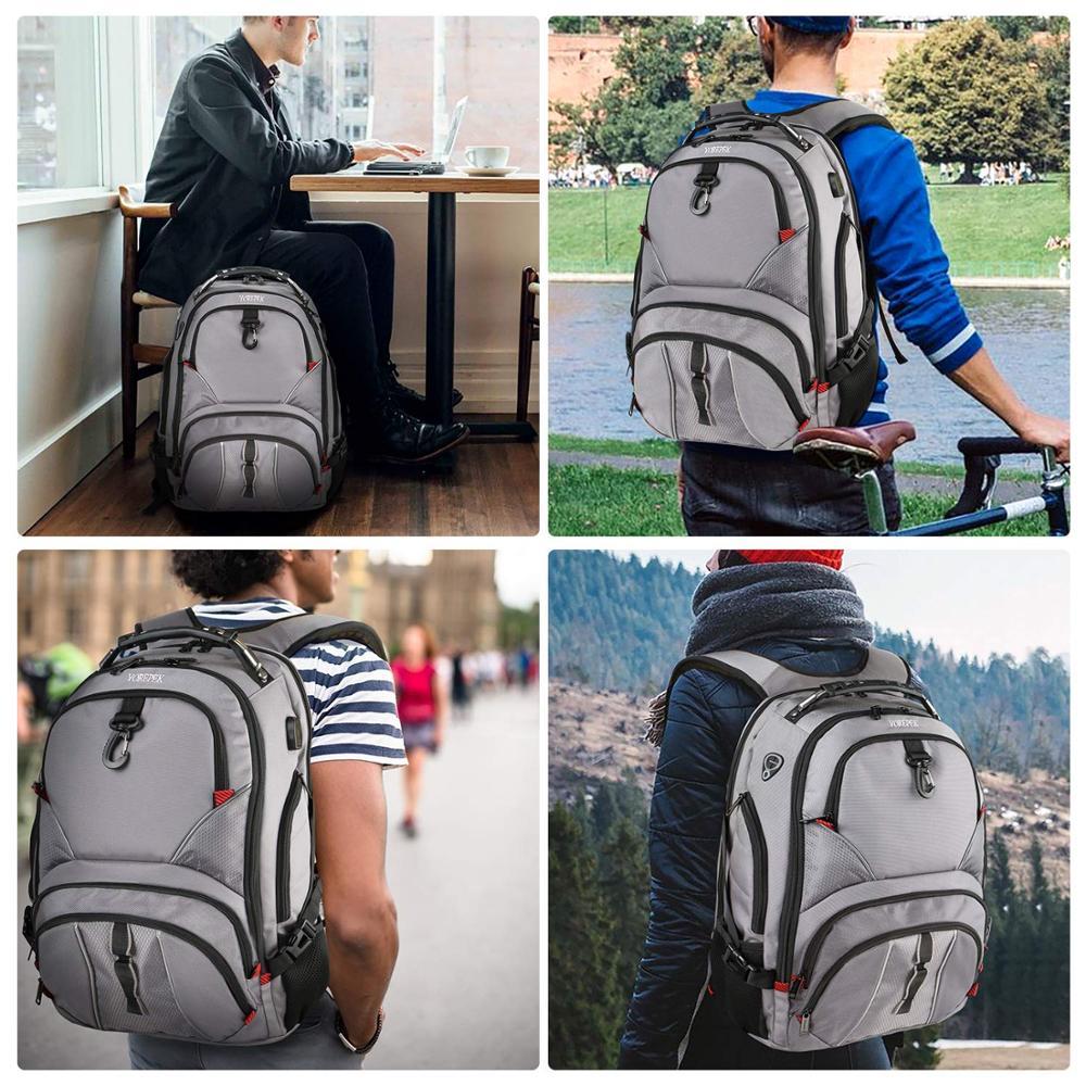 sac à dos durable résistant à l'eau sac à dos de randonnée, sac à dos pour ordinateur portable avec port de chargement USB