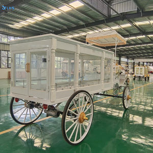 Coche funerario de columna romana blanca/diseño duradero carruaje fúnebre de moda/suministros de ataúd fúnebre para la venta - Product Image 3