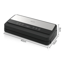 Scelleuse sous vide alimentaire RAF R.74003 220V à 240V avec une puissance de 110W et une aspiration de 80 kPa pour la conservation de la viande, des légumes, des fruits et des collations