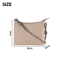 Sac bandoulière en nylon personnalisé pour femme avec sangle tressée réglable, sac hobo décontracté pour transporter les essentiels quotidiens
